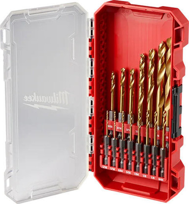 Milwaukee SHOCKWAVE Impact Duty RED HELIX Titanium Drill Bit Set - 15PC
