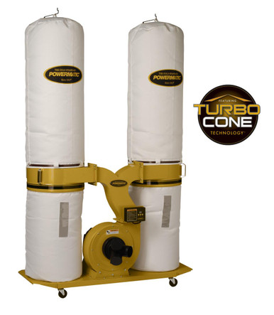 Powermatic PM1900TX-BK3 Dust Collector, 3HP 3PH 230/460V, 30-Micron Bag Filter Kit 1792073K NO SALES TAX