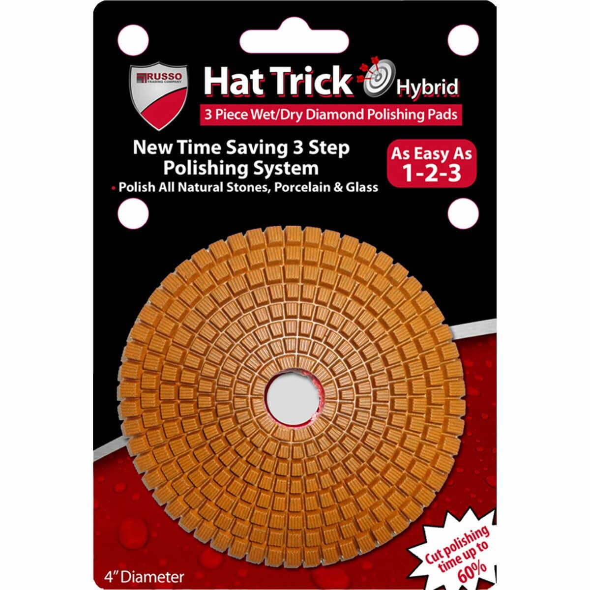 RTC Hat Trick Hybrid 3 Step Polishing Pads - Set