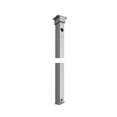 Sargent L980S-86 Lockable Mullion, Steel, 86" Long, Less Cylinder, Gray Prime Coat