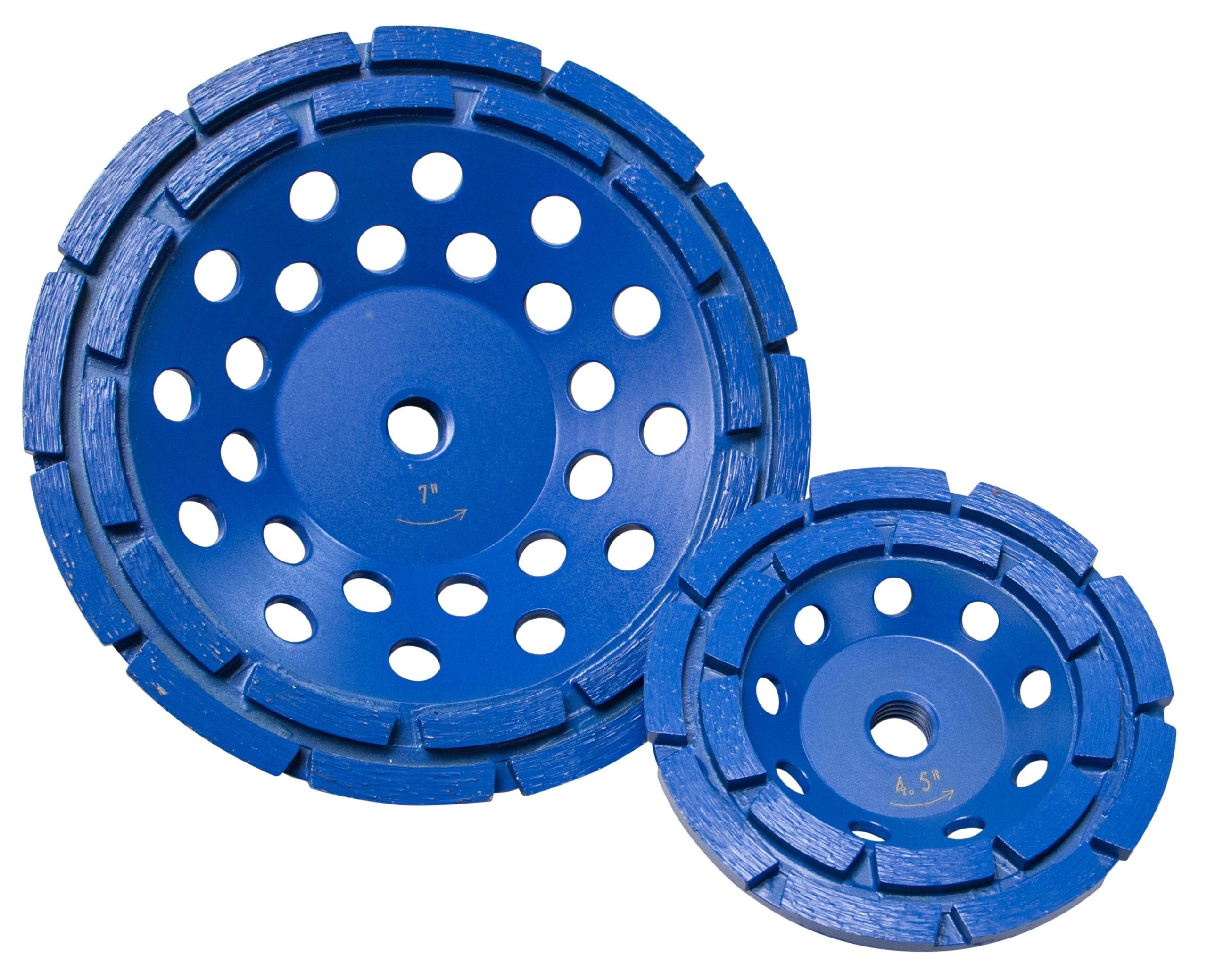 Star Blue Segmented Cup Grinders Double Row