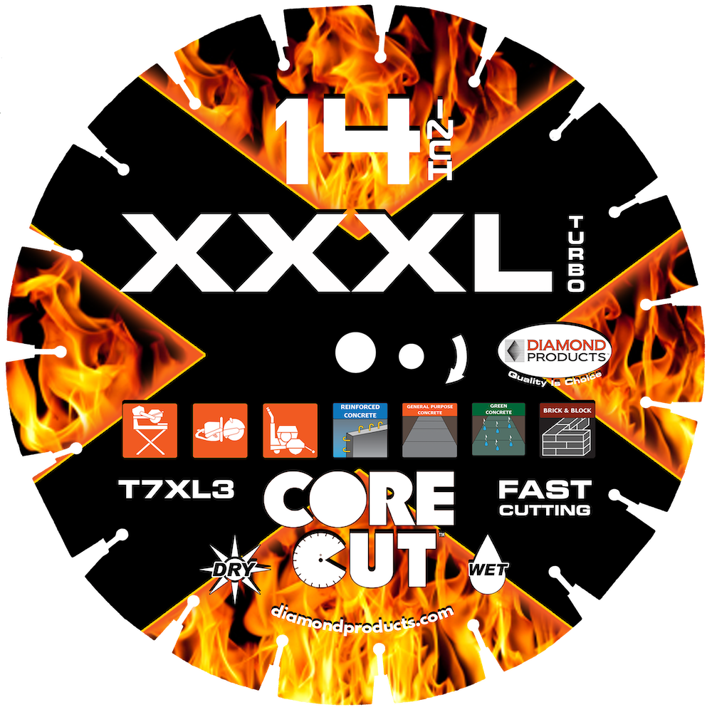 XXL-Turbo Specialty Turbo Diamond Blade