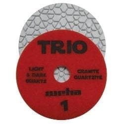 Weha Trio 3 Step Diamond Polishing Pads Wet Dry for Granite Marble & Quartz
