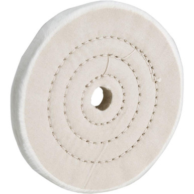 Woodstock International Buffing Wheel - Loose Muslin 5" x 40 Ply x 5/8" Hole D3188