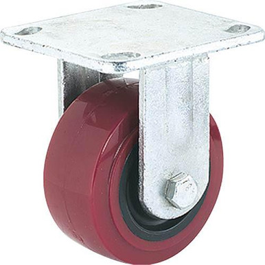 Woodstock Steelex 6" Polyurethane Fixed Caster, Plate Mount D2572