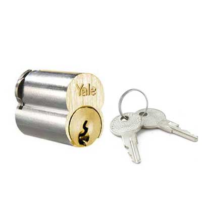 Accentra (Yale) 1220 GA 606 KD LFIC Core - 7-Pin, GA Keyway, Keyed Different, [2] Keys, US4/606 Satin Brass Finish